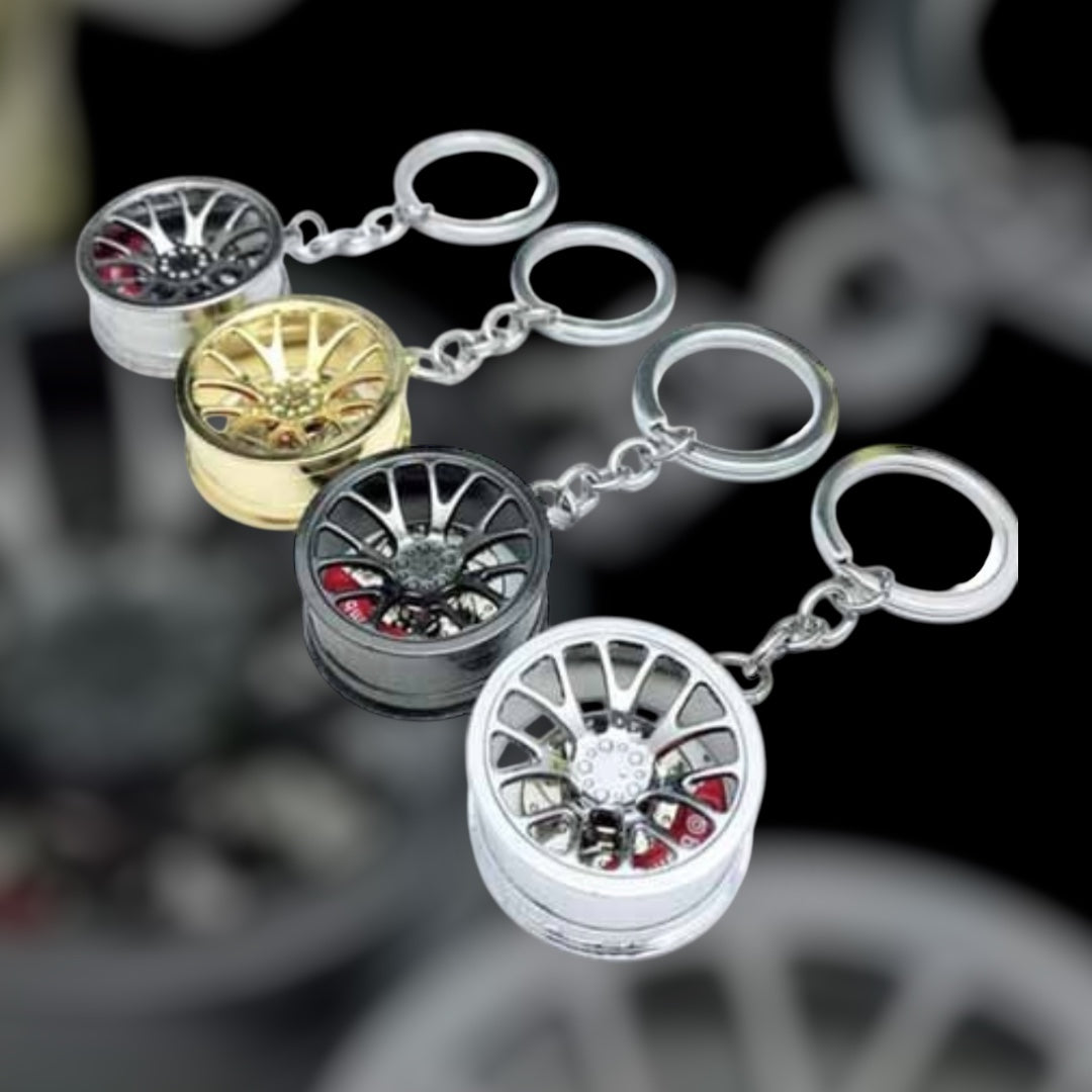 Steel Alloy Style Disc Keychain (1Pc) (Assorted Colour) - Modheads.in