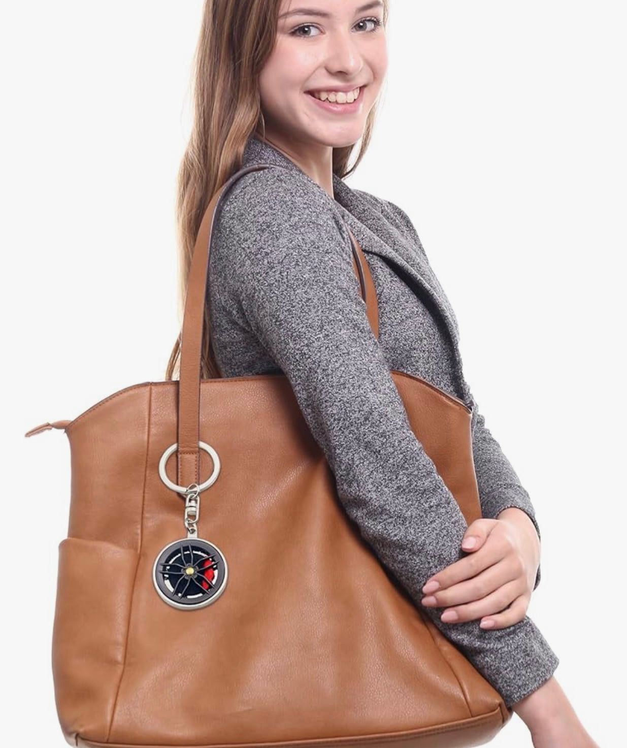 Spinning Alloy Wheel Miniature Keychain (1pc) - Modheads.in