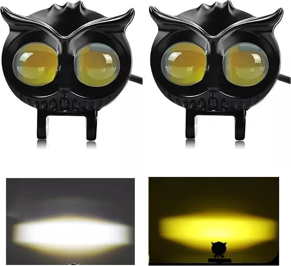 OWL Design LED Spotlight (White + Yellow) - Modheads.in