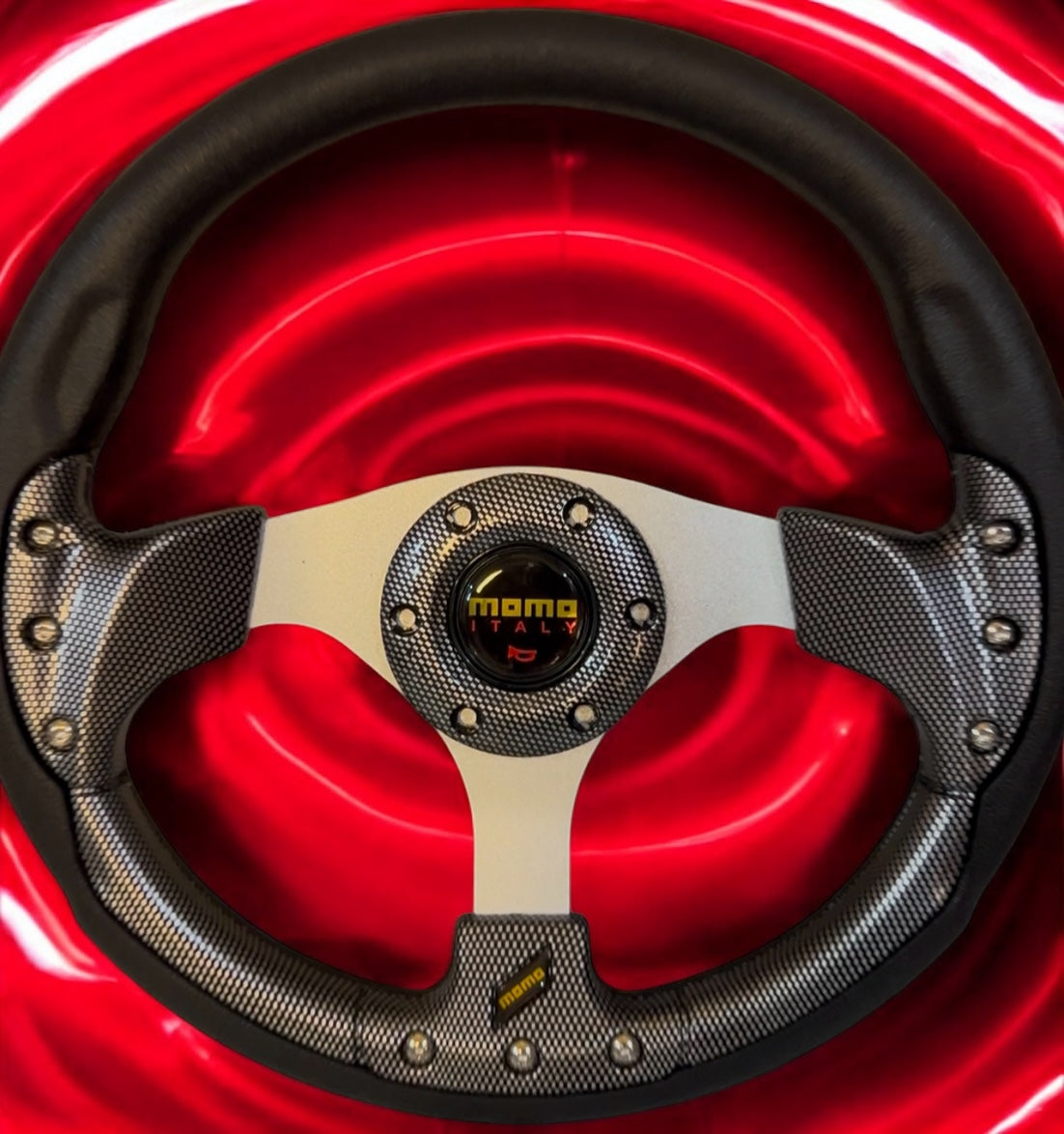 Carbon Fiber Finish Steering Wheel - Modheads.in