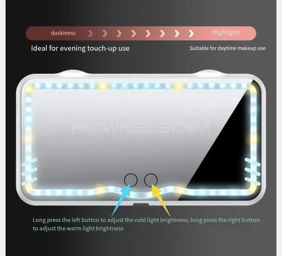 LED Touch Screen Vanity Mirror For Makeup | Lighting Modes | Type C Charging (LARGE)