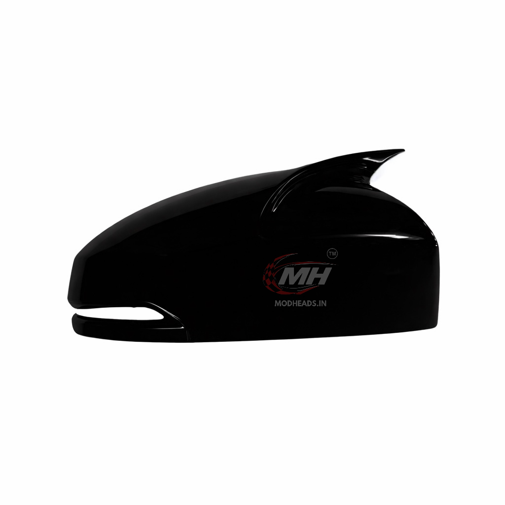 Gloss Black Mirror Covers for Honda | Amaze, Jazz, City 14-19, BR-V, WR-V - Modheads.in