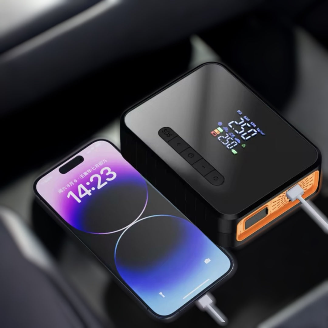 CAROS Multifunctional Wireless Jump Starter & Tyre Inflator | 1 Year Warranty