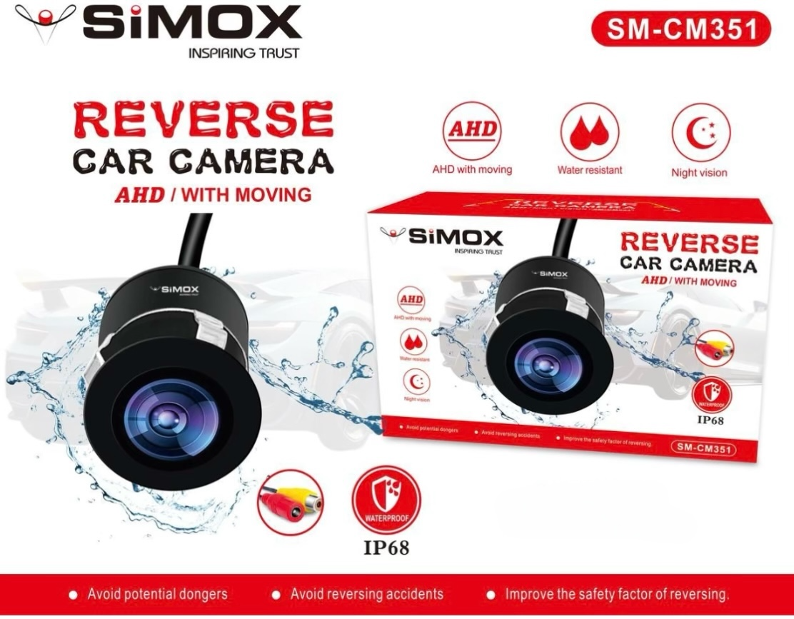 Simox Reverse Parking Camera | AHD | With Moving