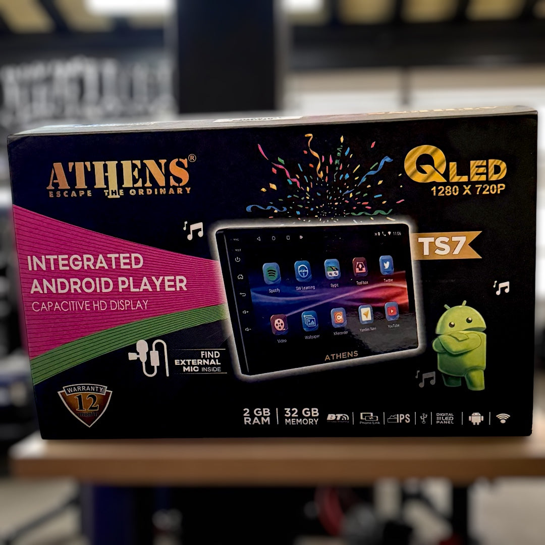 ATHENS 9" TS7 Android Player | 2/32 | 1 Year Warranty | QLED 1280 X 720P