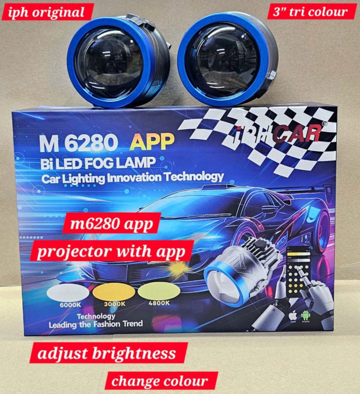 M6280 Projector | Tri Color | BI LED | APP Controlled | 3"