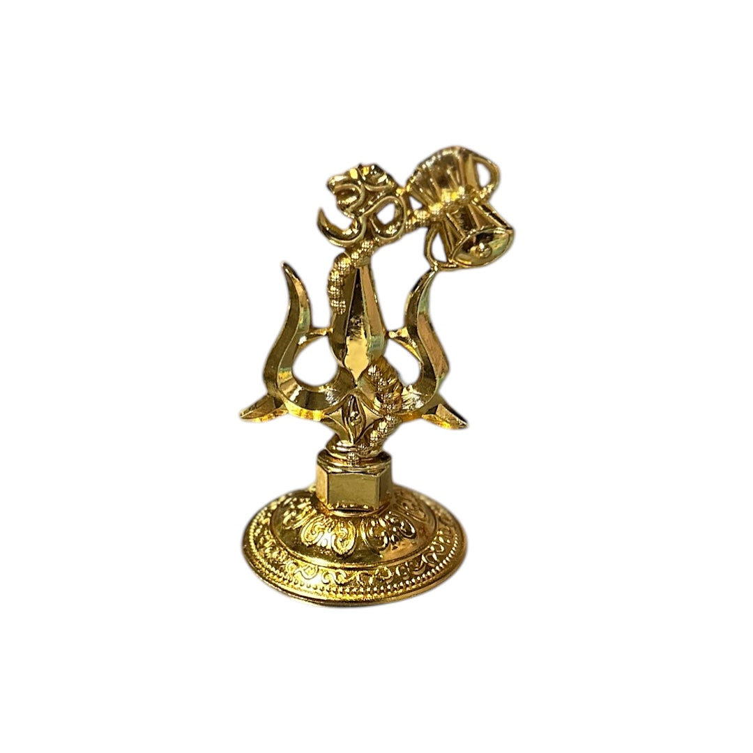 Lord Shiva Trishul With Damru For Dashboard