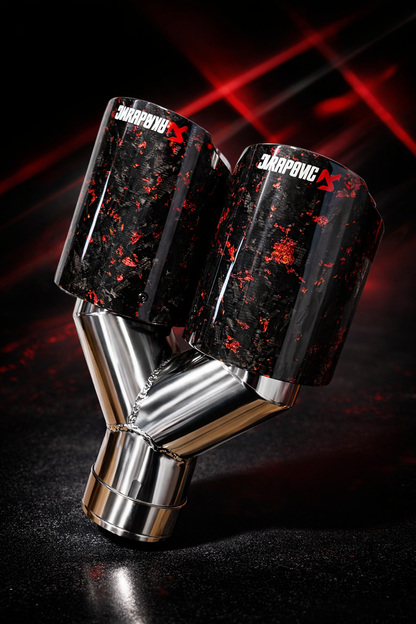 Akrapovic Forged Carbon Fiber Dual Exhaust Tip (1pc) - Modheads.in