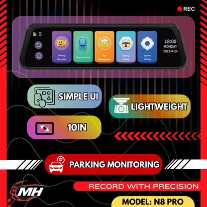 MODHEADS.IN 4K N8 Pro Dashcam | Dual Channel | App Connectivity - Modheads.in