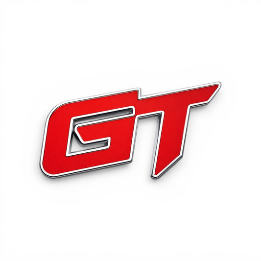 GT 3D Badge Emblem for Side Fender/Boot/Grille