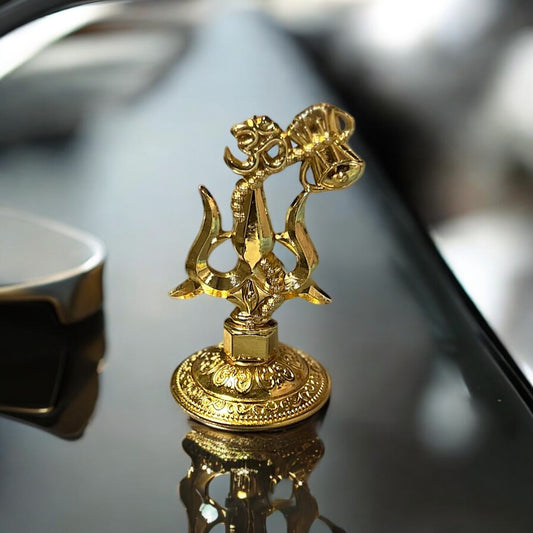 Lord Shiva Trishul With Damru For Dashboard - Modheads.in