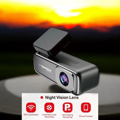 SIMOX Front & Rear Dashcam (4K+2K) With Phone Preview & WiFi - Modheads.in