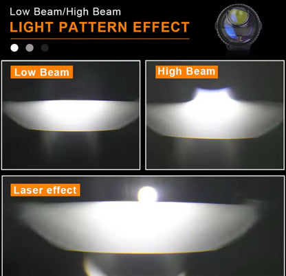 2” Projector With High Beam/ Low Beam Laser - Modheads.in