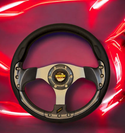 Carbon Fiber Finish Steering Wheel - Modheads.in