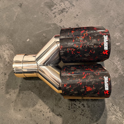 Akrapovic Forged Carbon Fiber Dual Exhaust Tip (1pc) - Modheads.in