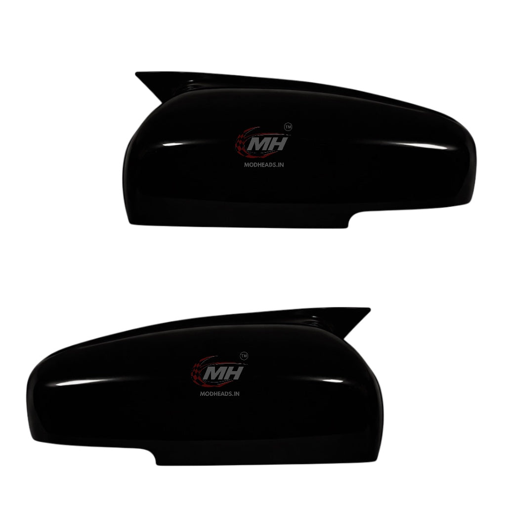 Gloss Black Mirror Covers for Maruti Suzuki | Fronx, Baleno, Swift 18/24, Dzire 17/24, Celerio 22, Wagon R 19, Alto K10 - Modheads.in
