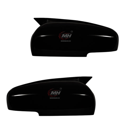 Gloss Black Mirror Covers for Maruti Suzuki | Fronx, Baleno, Swift 18/24, Dzire 17/24, Celerio 22, Wagon R 19, Alto K10 - Modheads.in