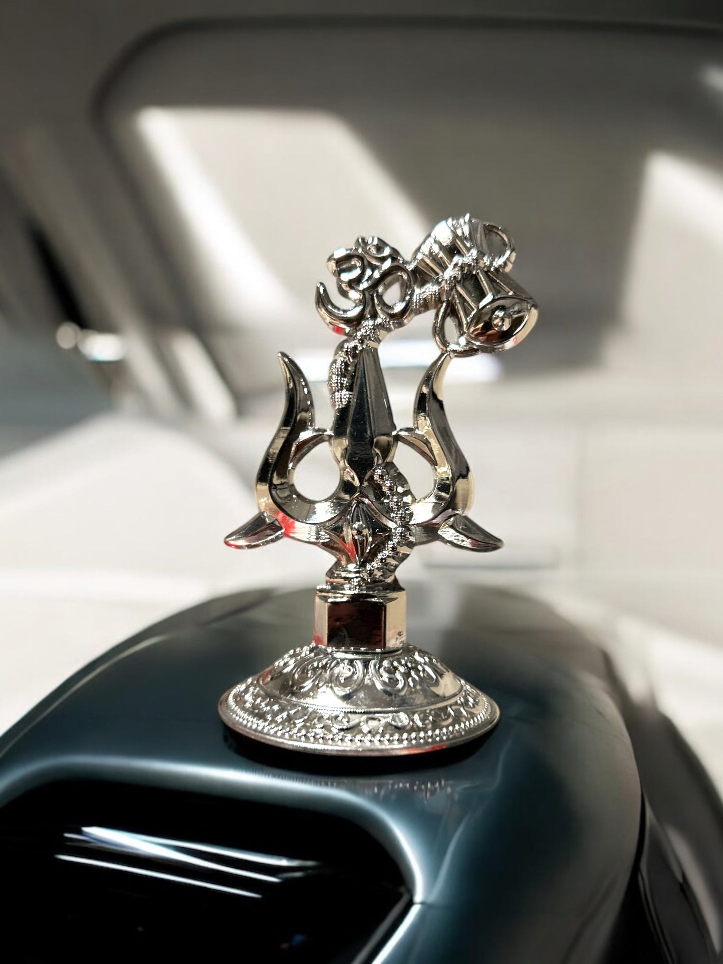 Lord Shiva Trishul With Damru For Dashboard