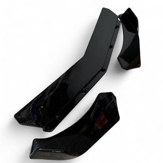 Universal Front Bumper Splitters (Rocket Splitters) (Gloss Black)
