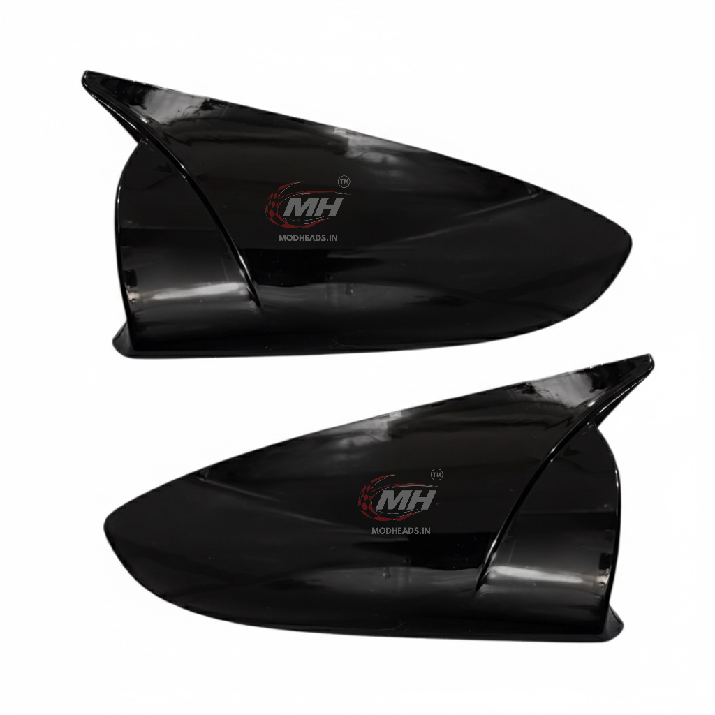 Gloss Black Mirror Covers for i20 2020+ - Modheads.in