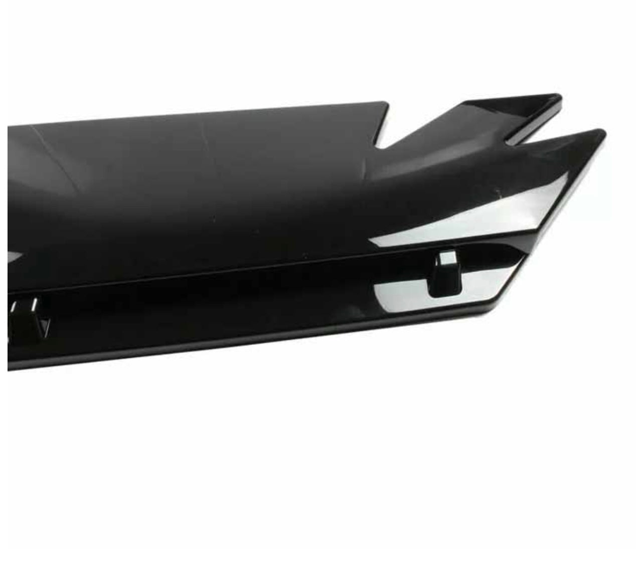 Universal Front Bumper Splitters (Spikes Design) (Gloss Black)