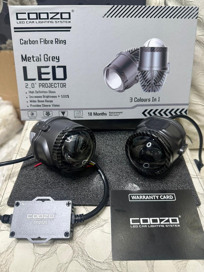 Coozo 2” Projectors | Tri Color | 18 Months Warranty