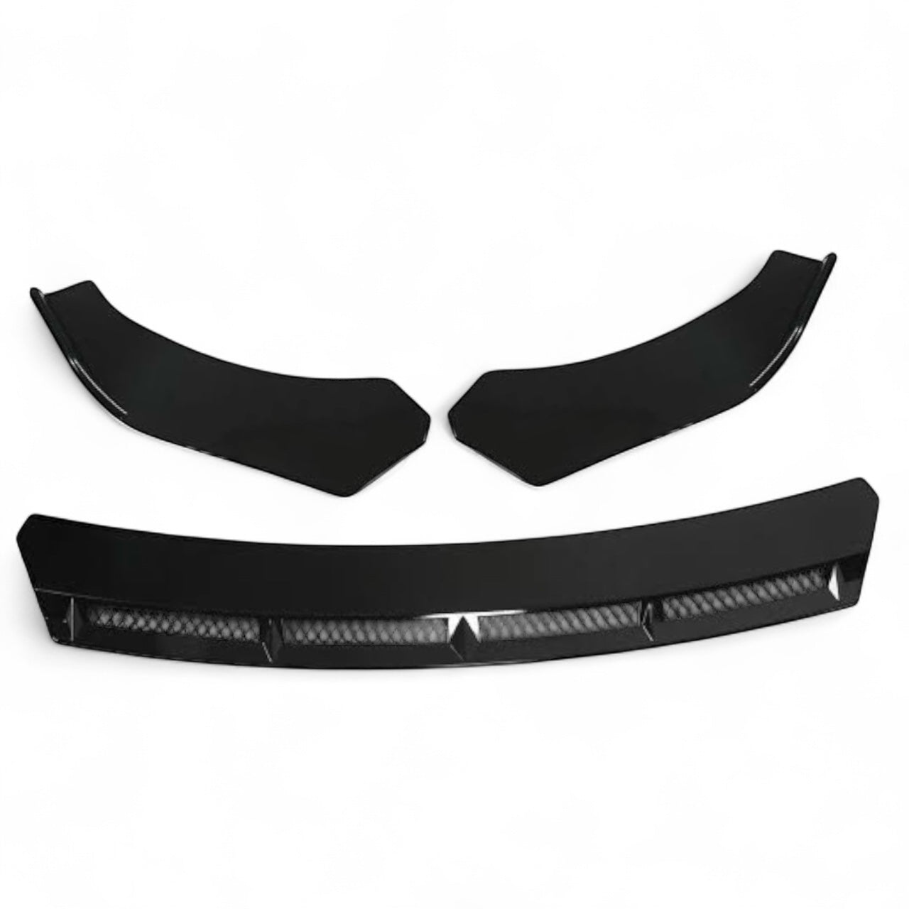 Universal Splitter With Grille (3PCS) (Gloss Black)