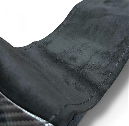 Carbon Fiber & Alcantara Finish Steering Cover