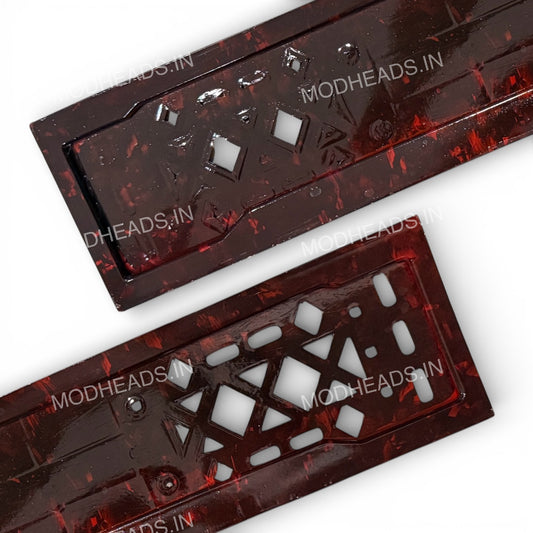 Forged Carbon Fiber Finish Number Plate Frame (Type 1) (Pair)