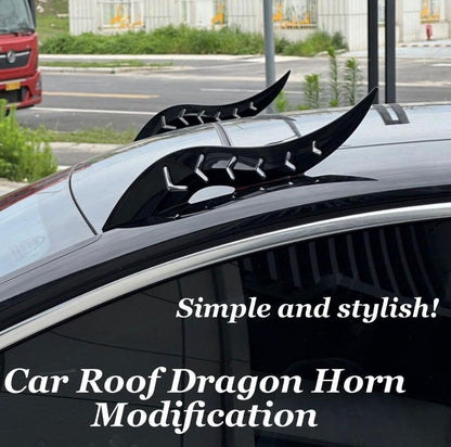 Car Roof Dragon Horns | Gloss Black - Modheads.in