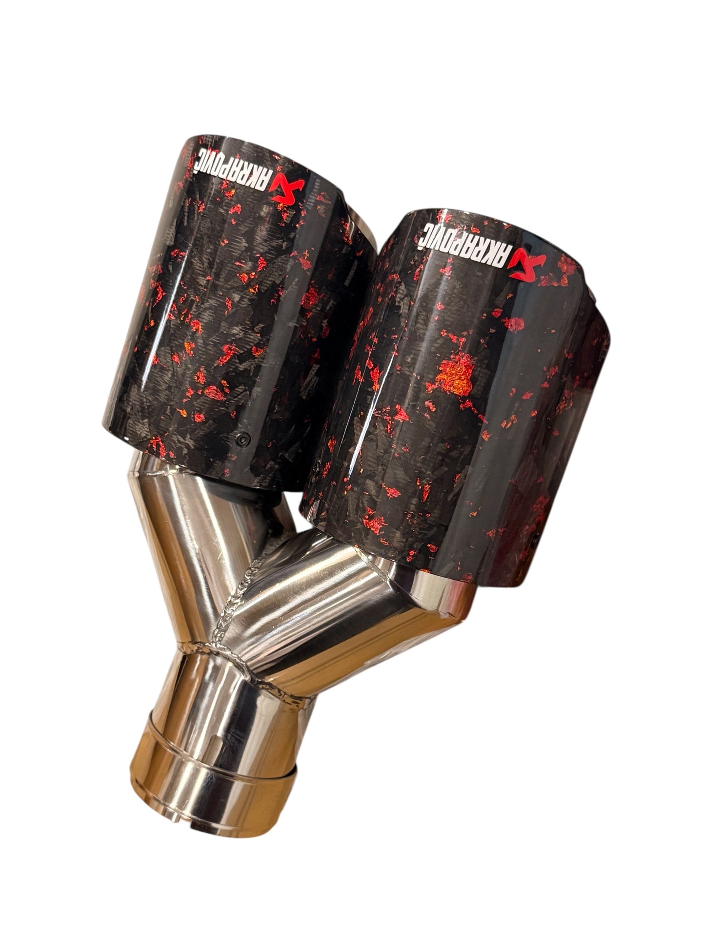 Akrapovic Forged Carbon Fiber Dual Exhaust Tip (1pc) - Modheads.in