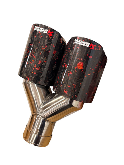 Akrapovic Forged Carbon Fiber Dual Exhaust Tip (1pc) - Modheads.in
