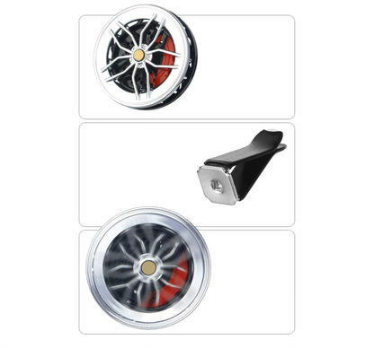Spinning Alloy Wheel AC Vent Air Freshener