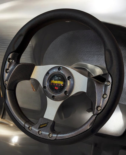 Carbon Fiber Finish Steering Wheel - Modheads.in