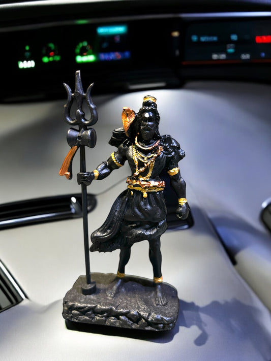 Lord Shiva Standing Statue For Car Dashboard - Modheads.in