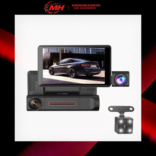 3in1 Dashcam (Front, Rear and Interior) - Modheads.in