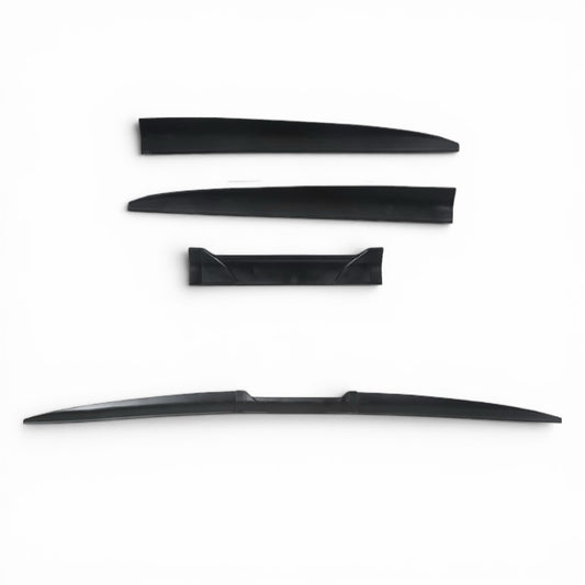3 Piece Adjustable Sedan Spoiler | Gloss Black