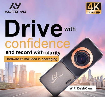 AutoYu 4K Dashcam Front & Rear | 1 Year Warranty - Modheads.in