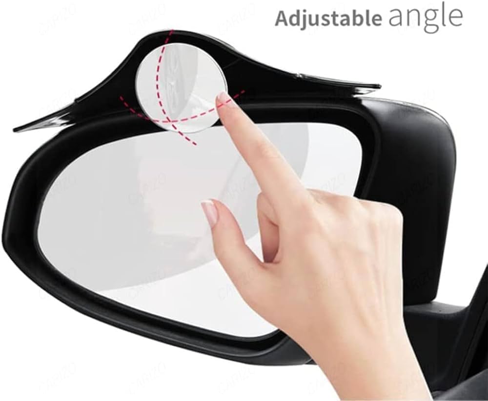 Batman Style Blind Spot Mirror For ORVM (Carbon Fiber Finish)