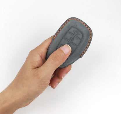 Alcantara Premium Key Cover For Hyundai | 4 Button (Grey)