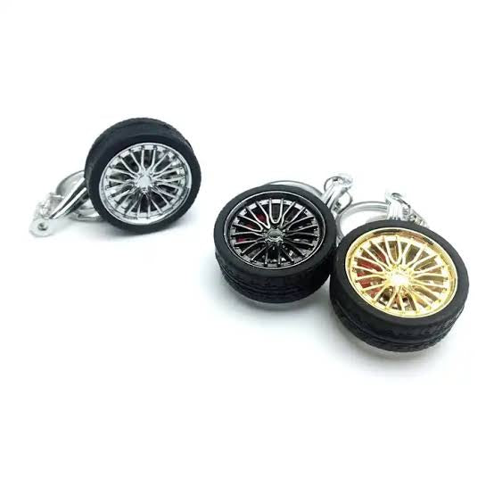 Alloy Tyre Keychain with Disc Brake - Modheads.in