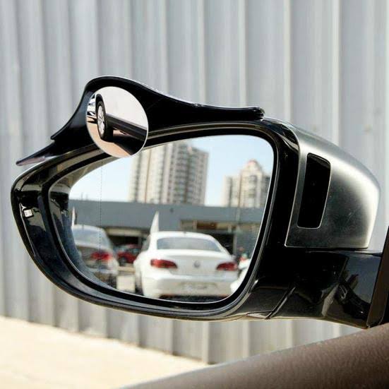 Batman Style Blind Spot Mirror For ORVM (Carbon Fiber Finish)