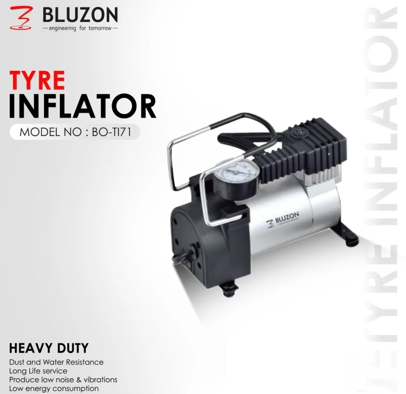 BLUZON Tyre Inflator - Modheads.in