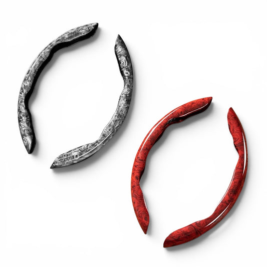 Luxury Steering Grips | Anti Skid | Premium Quality | Glossy