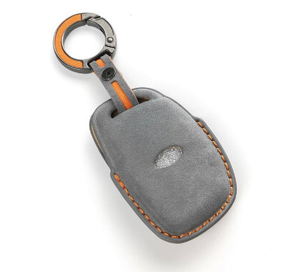 Alcantara Premium Key Cover For Hyundai | 4 Button (Grey)