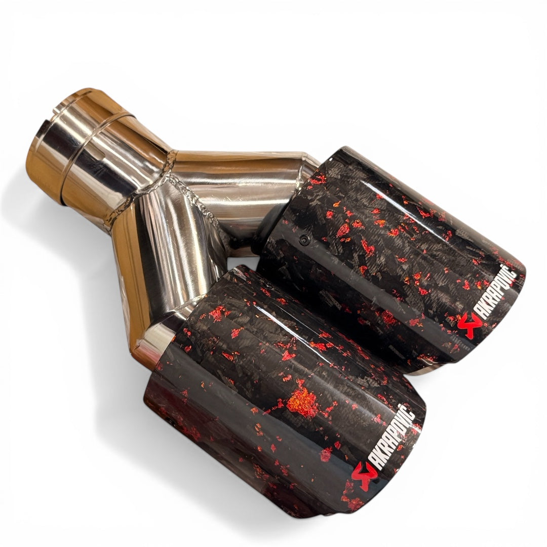 Akrapovic Forged Carbon Fiber Dual Exhaust Tip (1pc) - Modheads.in