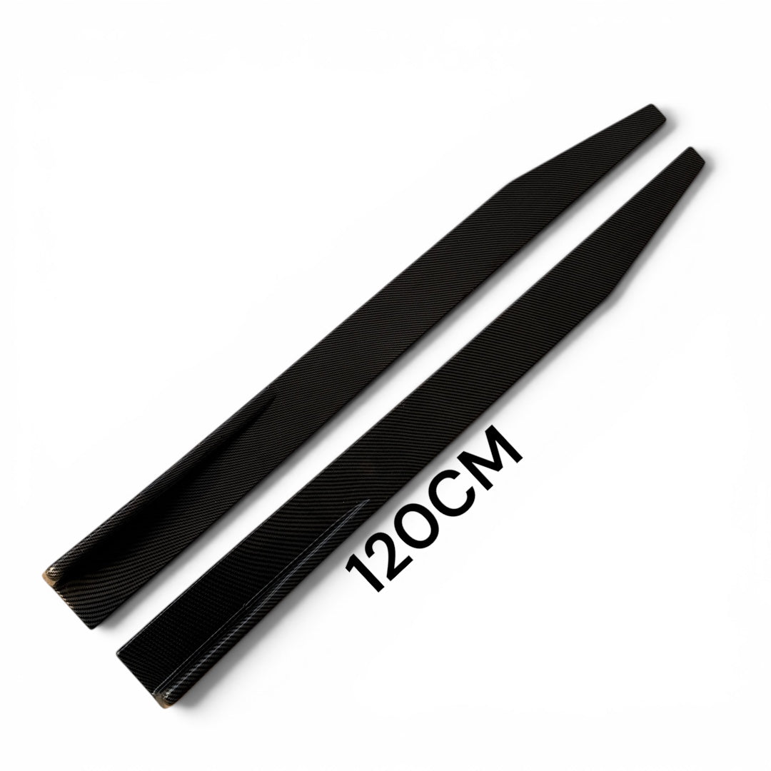 Carbon Fiber Finish Side Skirts (120cm)