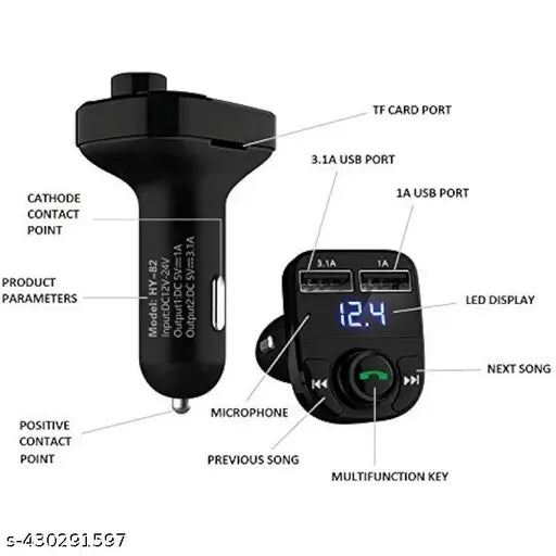 CARX8 Bluetooth FM Transmitter