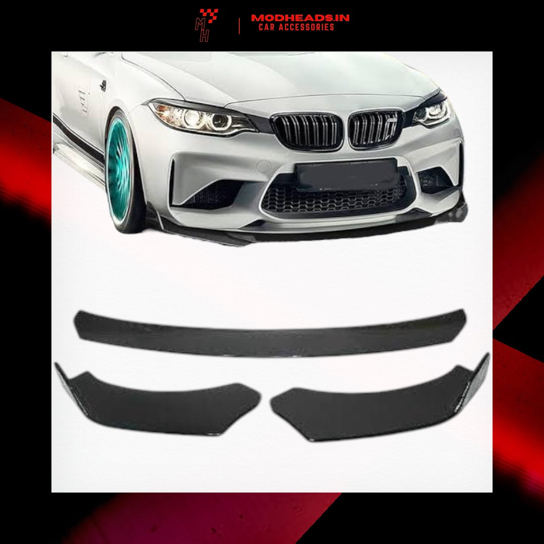 Universal Front Lip Splitter (Gloss Black) - Modheads.in