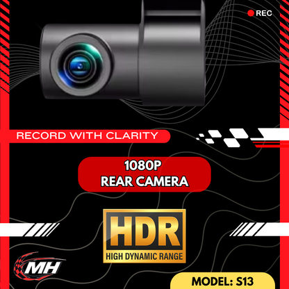 MODHEADS.IN 4K S13 Dashcam | Triple Channel | App Connectivity - Modheads.in